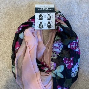 Cute 2-pack infinity scarves